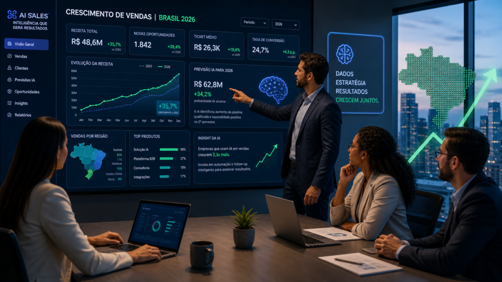 Inteligência Artificial para Vendas B2B no Brasil em 2026: Guia Completo com Ferramentas, Estratégias e Automação